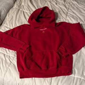 LONELY GHOST Vibrant Red Hoodie